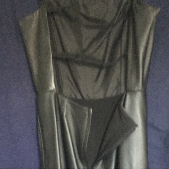 NWT  Shape FX By Newport News Leather Maxi Dress - Size 16 - Picture 10 of 11
